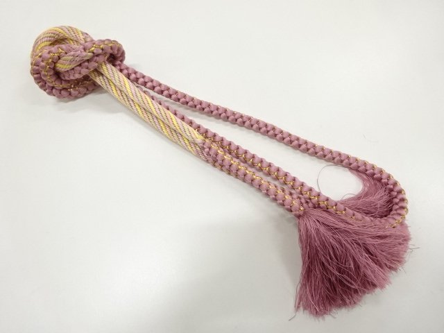 JAPANESE KIMONO / HAND-TIED OBIJIME CORD